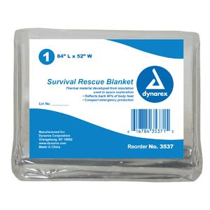 Dynarex Foil Emergency Rescue Blanket. , Case