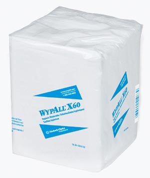 Kimberly-Clark Wypall® Wipers. Wypall X60 Hygienic Washcloth, 12.5" X 10", Hydroknit, 70 Sheets/Bx, 8 Bx/Cs (98 Cs/Plt) (Products Cannot Be Sold On Am