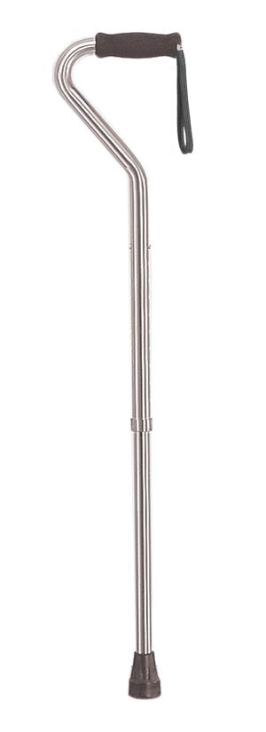 DRIVE MEDICAL HEAVY DUTY OFFSET HANDLE CANES, CANE, TALL ADULT, SILVER, ADJUSTS FROM 37" - 46", 6/CS  , 10318-6