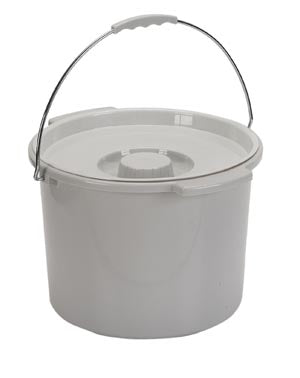 DRIVE MEDICAL COMMODE ACCESSORIES, COMMODE BUCKET, METAL HANDLE & COVER, 12 QT, FOR 11101, 11105KD & 1118KD, 12/CS  , 11108