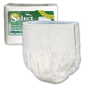 Principle Business Select® Disposable Absorbent Underwear. Underwear Disp Select Sm 22/Bg4Bg/Cs, Case