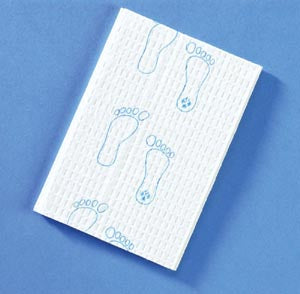 Graham Medical Podiatric Towels. Pnc-Towel 3Ply Tissue 13.5X18 Footprint Wht/Blu 500/Cs, Case