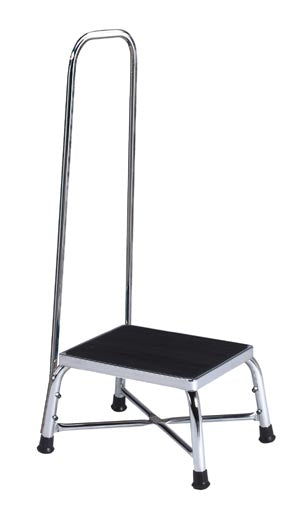 Brewer Step Stool. Step Stool, Single Step, Bariatric, Handrail, 600 Lb Weight Capacity, Height: 34½". , Each