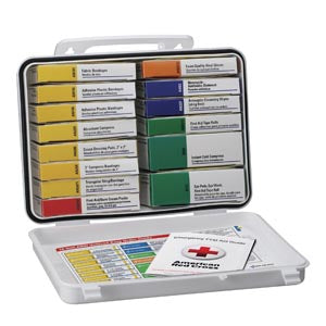 First Aid Only/Acme United 16 Unit (25 Person)  Ansi Z308, 1-2003 Compliant Kits. First Aid Kt 16 Unit Plasticcs (Drop), Each