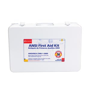 First Aid Only/Acme United 36 Unit (75 Person)  Ansi Z308, 1-2009 Compliant Kits. First Aid Kt 36 Unit Metal Cs(Drop), Each