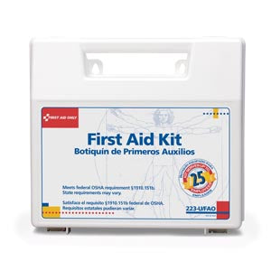 First Aid Only/Acme United 25 Person Basic Bulk Kit. First Aid Kt 25 Person Plasticcs W/Dividers (Drop), Each