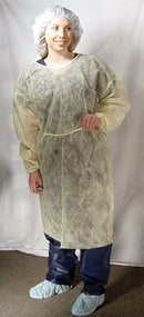 Dukal Isolation Gowns. Isolation Gown, Economy, One Size, Yellow, 10/Bg, 5 Bg/Cs. Gown Isolation Yel Economy10/Bg 5Bg/Cs, Case