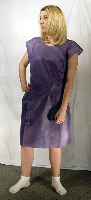 Dukal Patient Exam Gowns. Patient Gown, One Size, Dark Blue, 10/Bg, 5 Bg/Cs. Gown Patient Exam Dk Bluns 10/Bg 5Bg/Cs, Case