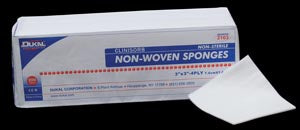 Dukal Clinisorb Non-Woven Sponges. Sponge Cotton Nonwvn Ns3X3 4Ply 200/Bg 20Bg/Cs, Case