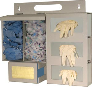 Bowman Protection Organizer. Protection Organizer, Holds Bulk Quantity Protective Apparel In Two Separate Compartments, Three Boxes Of Gloves & (1) Bo