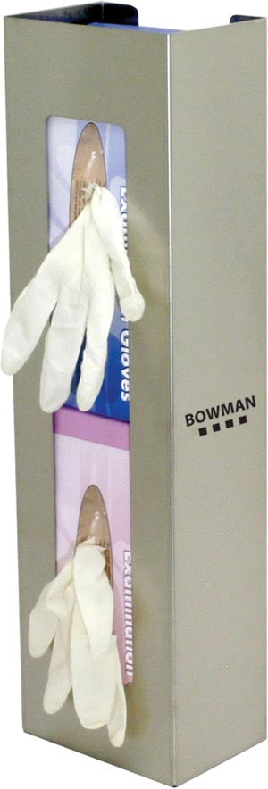 Bowman Vertical Glove Dispensers. Dispenser Glove 2 Bxvertical Stainless, Each