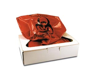 Certol Infectious Waste Collection Bag. Infectious Waste Bag 12 Gallon17X7X30 100/Cs, Case