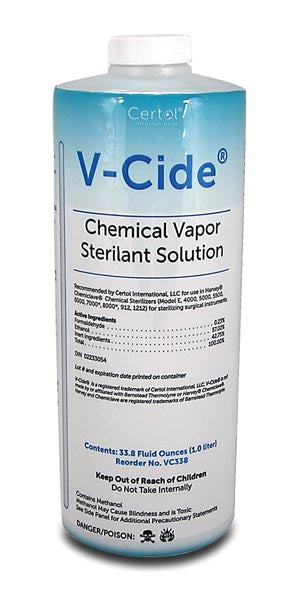 Certol V-Cide™ Chemical Vapor Sterilant Solution. Un1993 Solution Vapor Sterilant1 Ltr 16/Cs, Case