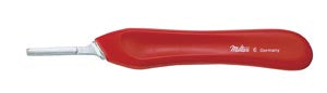 Miltex Scalpel Handles. 6 Scalpel Handle, 5¼", Plastic Handle, Red, Fits Blade Sizes 20, 21, 22, 23 & 25. , Each