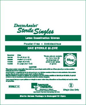 Innovative Dermassist® Powder-Free Sterile Latex Exam Gloves. Glove Exam Latex St 1S Pf Xl100/Bx 4Bx/Cs, Case