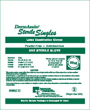 INNOVATIVE GLOVES, EXAM, MEDIUM (7? - 8), LATEX, STERILE, POWDER-FREE (PF), SINGLES, 100/BX, 4 BX/CS 1/CASE 103200 