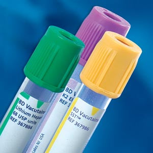 Bd Vacutainer® Plus Plastic Blood Collection Tubes (Edta). Vacutainer Tube 13X75Mmw/Hemogard 100/Pk 10Pk/Cs Nr, Case