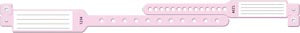 Medical Id Solutions Mother-Baby Wristband Sets. Wristband 2 Prt Mom-Baby Setcust Insert Pink 150/Bx, Box