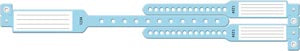 Medical Id Solutions Mother-Baby Wristband Sets. Wristband 3 Prt Mom-Baby Setinsert Blu 100/Bx, Box