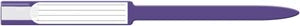 Medical Id Solutions 12" Self Adhesion Insert Wristbands - Soft Vinyl. Wristband Ad Self Adh Sft Vnylseal Insert Purp 250/Bx, Box
