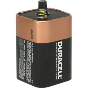 Duracell® Alkaline Battery. Battery, Alkaline, 6V, Spring Top, 6/Cs (Upc