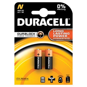 Duracell® Photo Battery. Battery, Alkaline, Size N, 1.5V, 2Pk, 6 Pk/Bx (Upc