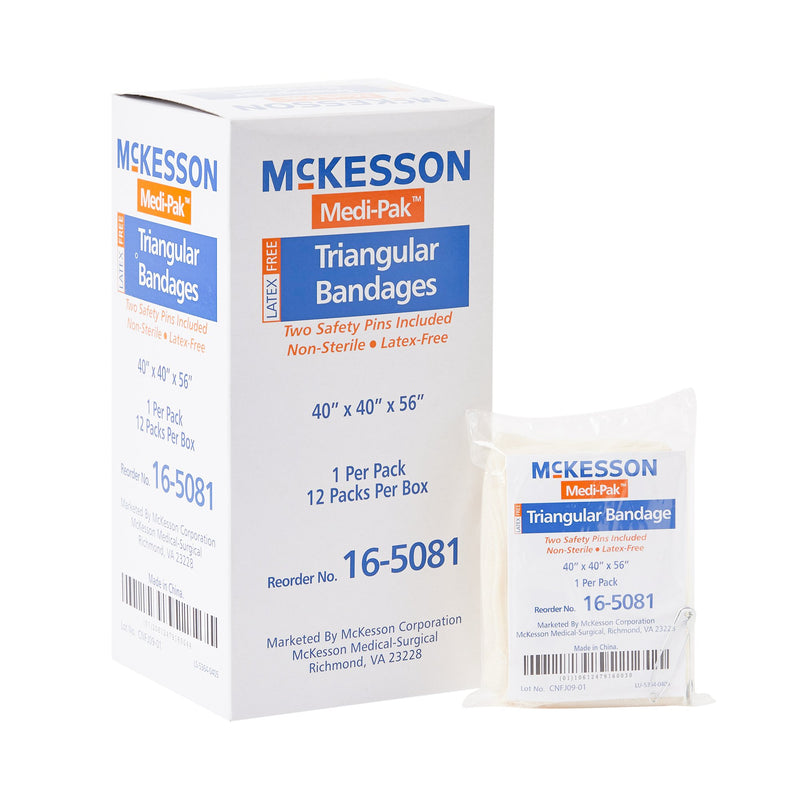 Mckesson Triangular Bandage, 40 X 40 X 56 Inch, Sold As 12/Box Mckesson 16-5081