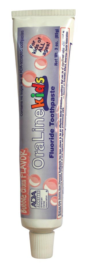 Jm Murray Oraline Ada Toothpaste. Toothpaste Bubblegum Ada 3 Oz72/Cs (Drop), Case