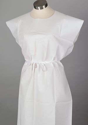 Tidi Tissue Poly Tissue Patient Gown. Gown Exam Blu 30X42 Tptxl 50/Cs, Case