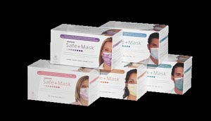Medicom Safemask Premier L1. Earloop Mask, Astm Level 1, Pink, 50/Bx, 10 Bx/Cs (Not Available For Sale Into Canada). Mask Procedure Poly/Poly Pinkprem