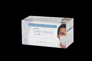 Medicom Safemask Premier Plus L2. Mask Procdure Safemask Blupremier Plus 50/Bx 10Bx/Cs, Case