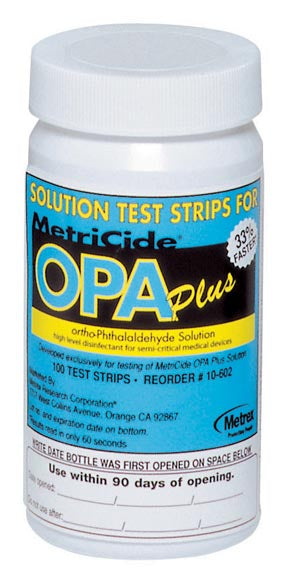 Metrex Metricide® Opa Plus. Test Strips Opa Solution, 100/Btl, 2 Btl/Cs (Us Only). Metracide Opa Plus Solutiontest Strips 100/Btl 2 Btl/Cs, Case