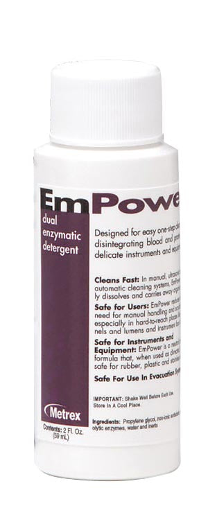 Metrex Empower™ Multi Enzymatic Detergent. Empower 2Oz Dual Enzymaticdetergent 48/Cs, Case