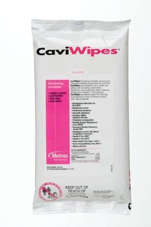 Metrex Caviwipes™ Disinfecting Towelettes. Wipe Disinfecting Flatpkcaviwipes 45Wipes/Pk 20Pk/Cs, Case