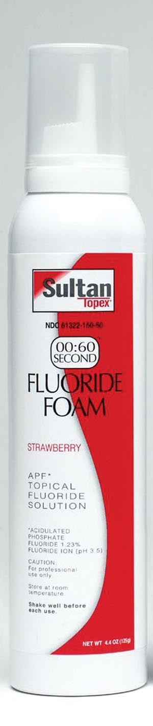 SULTAN TOPEX® 60-SECOND FOAM FLUORIDE, FLUORIDE FOAM, STRAWBERRY, 4.4 OZ (RX)   (ITEM IS CONSIDERED HAZMAT AND CANNOT SHIP VIA AIR OR TO AK, GU, HI, P