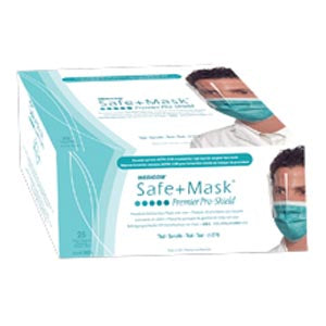 Amd Medicom Safe-Mask Pro-Shield Mask. Mask Proshield Prcdr Erlp Antifog Teal 25/Bx 4Bx/Cs, Case
