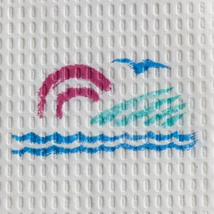 Graham Medical Disposable Towels. Pnc-Towel 2Ply T/P Embossed13.5X18 Seascape 500/Cs, Case