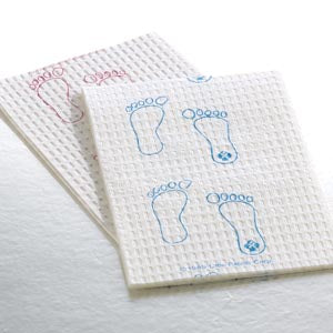 Graham Medical Podiatric Towels. Towel 3Ply Tissue 13.5X18 Footprint Wht/Mauve 500/Cs, Case