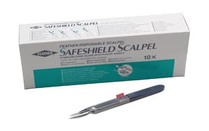 Graham Field Feather® Safesheild™ Disposable Sterile Scalpel. , Box