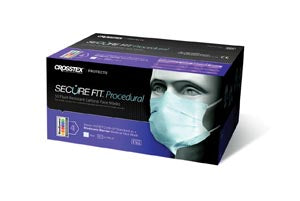 Crosstex Securefit Procedural Mask. Mask Proceudre Securefitearloop Pink 50/Bx 10Bx/Ctn, Carton