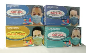 Crosstex Isofluid® Earloop Mask. Mask Earloop Lf Isofluid Grn 50/Bx 10Bx/Ctn, Carton
