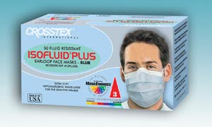 Crosstex Isofluid® Plus Earloop Mask. Mask Isofluid Plus Earlooppink 50/Bx 10Bx/Ctn, Carton