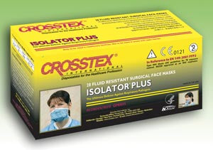 Crosstex Isolator® Plus N95 Particulate Respirator. Respirator N95 Isolator Plblu/Wht 28/Bx 6Bx/Cs, Case