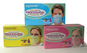 Crosstex Procedural Earloop Mask. Mask Procedure Earloop Lfyel 50/Bx 10Bx/Ctn, Carton