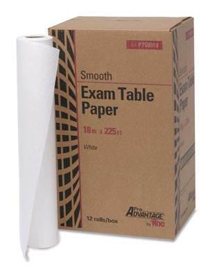 Pro Advantage® Exam Table Paper. Pa Paper Exam Table 18X225Smth 12/Cs, Case