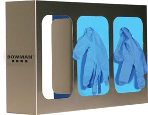 Bowman Triple Glove Dispensers. Dispenser Glove Triple Boxstainless Steel, Each