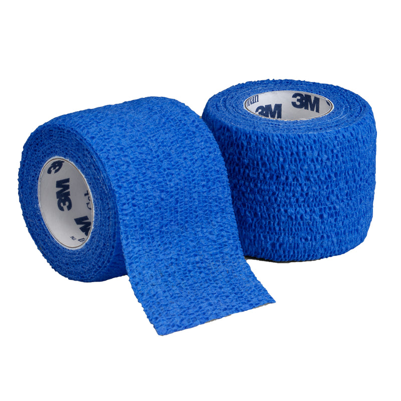 3M™ Coban™ Self-Adherent Closure Cohesive Bandage, 3 Inch X 5 Yard, Blue, Sold As 24/Case 3M 1583B
