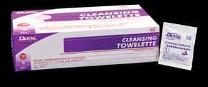 Dukal Cleansing Towelette. Cleansing Towelette, 5" X 8", 1/Pk, 100 Pk/Bx, 20 Bx/Cs. Towelette Cleansing Hygiene5X8 100/Bx 20Bx/Cs, Case
