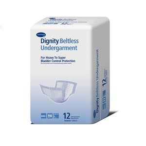 Hartmann Usa Dignity® Absorbent Undergarments. Undergarmet Dignity Beltlesswht 13.25X27.5 12/Bg 6Bg/Cs, Case