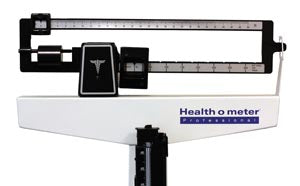 Pelstar/Health O Meter Professional Scale - Physician Balance Beam Scales. Scale Mechanical Beam W/Ht Rodwhels Lbs Oly 400Lb (Drop), Each